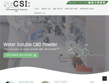 Tablet Screenshot of cannaceuticalscience.com